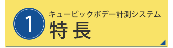 1.キュービックボデー計測システム　特徴